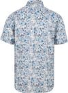 State of Art Kurzarmhemd Print Blume Blau Product / Achterkant