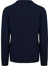 Suitable Lamswol Trui V-Hals Donkerblauw Product / Achterkant