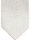 Suitable Wedding Tie Silk Stripe Paisley Off White Product / Detail