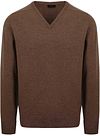 William Lockie V-Ausschnitt Pullover Lammwolle Mocha 7092HV DF Mocha kaufen | Suitable