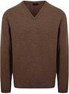 William Lockie V-Neck Lambswool Mocha 7092HV DF Mocha order online | Suitable