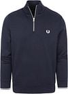 Fred Perry Half Zip Trui Navy Blauw M3574-608 kopen | Suitable