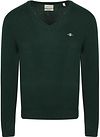 Gant Pullover V-Neck Wool Blend Dark Green 8050274-374 order online | Suitable