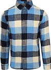 KnowledgeCotton Apparel Shirt Blue Plaid order online | 1090058-7021 blue check | Suitable Lithuania