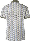 No Excess Poloshirt Druck Blau Grün Product / Achterkant