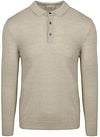 Profuomo Longsleeve Polo Shirt Merino Wool Beige PPWJ30002F-F order online | Suitable