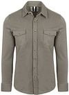 Profuomo Overshirt Western Jersey Olijfgroen PPWF10005G-Z kopen | Suitable