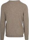 Steppin' Out Pullover Col-V Laine Merino Marron Clair Product / Achterkant