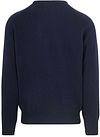 Steppin' Out Pullover Lammwolle Navy Product / Achterkant