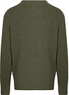 Steppin' Out Pullover V-Ausschnitt Merinowolle Olivgrün Product / Achterkant