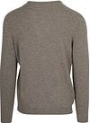 Steppin' Out Pullover V-hals Merinowol Taupe Product / Achterkant