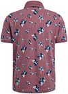 Vanguard Polo Shirt Piqué Flowers Dark Pink Product / Achterkant