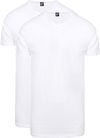 Alan Red Extra Lang T-Shirts Vermont (2er-Pack) 5671/2P/01 Vermont Long T-shirt White