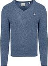 Gant Pullover V-Hals Woolblend Blauw 8050274-489 kopen | Suitable