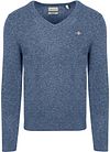 Gant Pullover V-Neck Wool Blend Blue 8050274-489 order online | Suitable