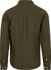 KnowledgeCotton Apparel Shirt Linen Olive Green Product / Achterkant
