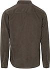 No Excess Fine Corduroy Hemd Dark Clay
