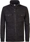 Petrol Cardigan Sitka Black order online | M-3040-KWC218-9091 | Suitable Lithuania