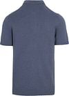 Suitable Heavy Knitted Polo Raw Denim Blauw Product / Achterkant