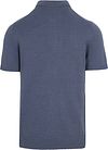 Suitable Heavy Knitted Polo Shirt Raw Denim Blue Product / Achterkant
