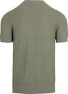 Suitable Piqué T-shirt Leinen Grün Product / Achterkant