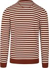Suitable Pullover O-Neck Brown Stripe Product / Achterkant