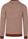 Suitable Trui O-Hals Bruin Streep Product / Achterkant