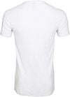 Alan Red Bamboo T-shirt O-Hals Wit Product / Achterkant