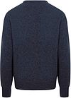 William Lockie Pullover Lambswool Indigo Melange Product / Achterkant