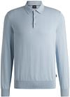 BOSS Gemello Long Sleeve Polo Shirt Light Blue order online | 50506025-454 | Suitable Lithuania