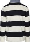 Gant Polo Heavy Rugger Shield Rayures Marine Blanche Product / Achterkant