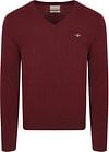 Gant Pullover V-Neck Wool Blend Bordeaux 8050274-638 order online | Suitable