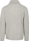 Profuomo Half Zip Pullover Merinowol Melange Grijs Product / Achterkant