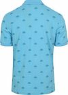 Scotch and Soda Polo Shirt Palm Trees Blue Product / Achterkant