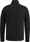 PME Legend Pull Knitted Half Zip Noir Product / Achterkant