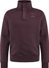 PME Legend Pullover mit halber Knopfleiste und Reißverschluss Bordeaux  kaufen | PSW2310462-8200 | Suitable