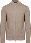 Profuomo Cardigan Merino Wool Taupe order online | PPVJ30025B-H | Suitable Norway