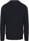 Profuomo Pullover Merino Wool Navy  Product / Achterkant
