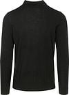 Profuomo Longsleeve Poloshirt Merinowolle Schwarz Product / Achterkant