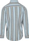 Scotch and Soda Hemd Crinkled Stripe Lichtblauw Product / Achterkant