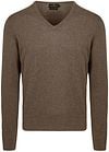 Steppin' Out Pullover Cotton Cashmere V-Ausschnitt Taupe Melange SM1201.0001-3400 kaufen | Suitable