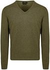 Steppin' Out Trui Cotton Cashmere V-hals Olijfgroen SM1201.0001-5103 kopen | Suitable