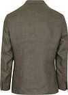 Suitable Blazer Linnen Panama Olijfgroen Product / Achterkant