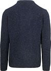 Suitable Pullover Tweed Wool Blend Navy Product / Achterkant