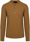 Superdry Trui Henley Waffle Washed Camel M6010776A-1LD kopen | Suitable
