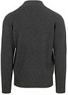 William Lockie Half Zip Pullover Lambswool Charcoal Melange Product / Achterkant