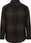 Barbour Overshirt Wool Blend Plaid Willberry Olive