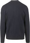 State Of Art Cardigan Fine Contrast Wool Blend Navy Product / Achterkant
