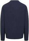 William Lockie V-Neck Lambswool Indigo Melange Product / Achterkant