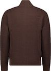 No Excess Cardigan Zipper Brown Product / Achterkant
